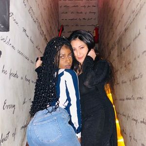 One shoulder, top(striped)